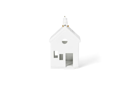 Maison lumineuse en attendant le renne Räder porcelaine blanche