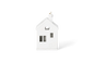 Maison lumineuse petits pieds du Père Noël Räder porcelaine blanche