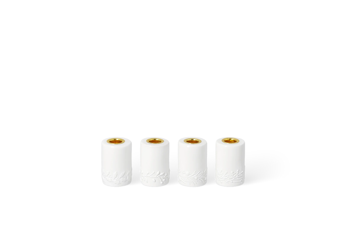 Set de bougies de l'Avent Räder porcelaine blanche