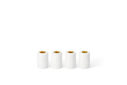 Set de bougies de l'Avent Räder porcelaine blanche