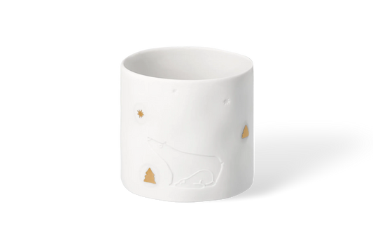 Photophore histoires d'hiver ours polaire Räder porcelaine blanche