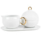 Set lait et sucre de fête Räder porcelaine blanche