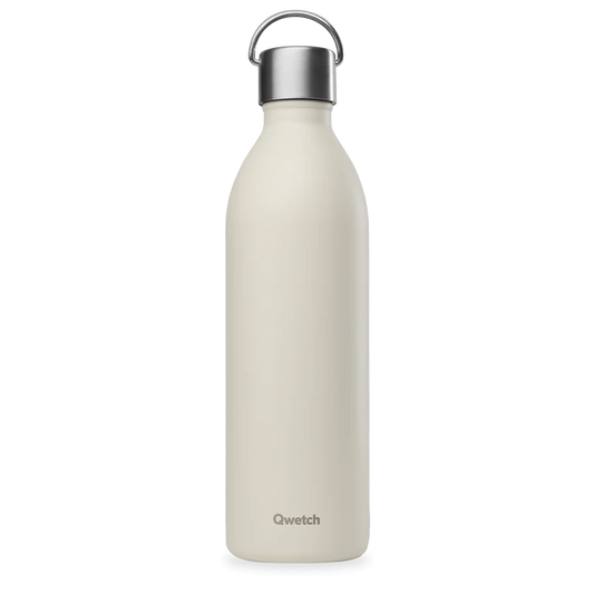 Bouteille isotherme Qwetch 1 litre - coloris sable uni