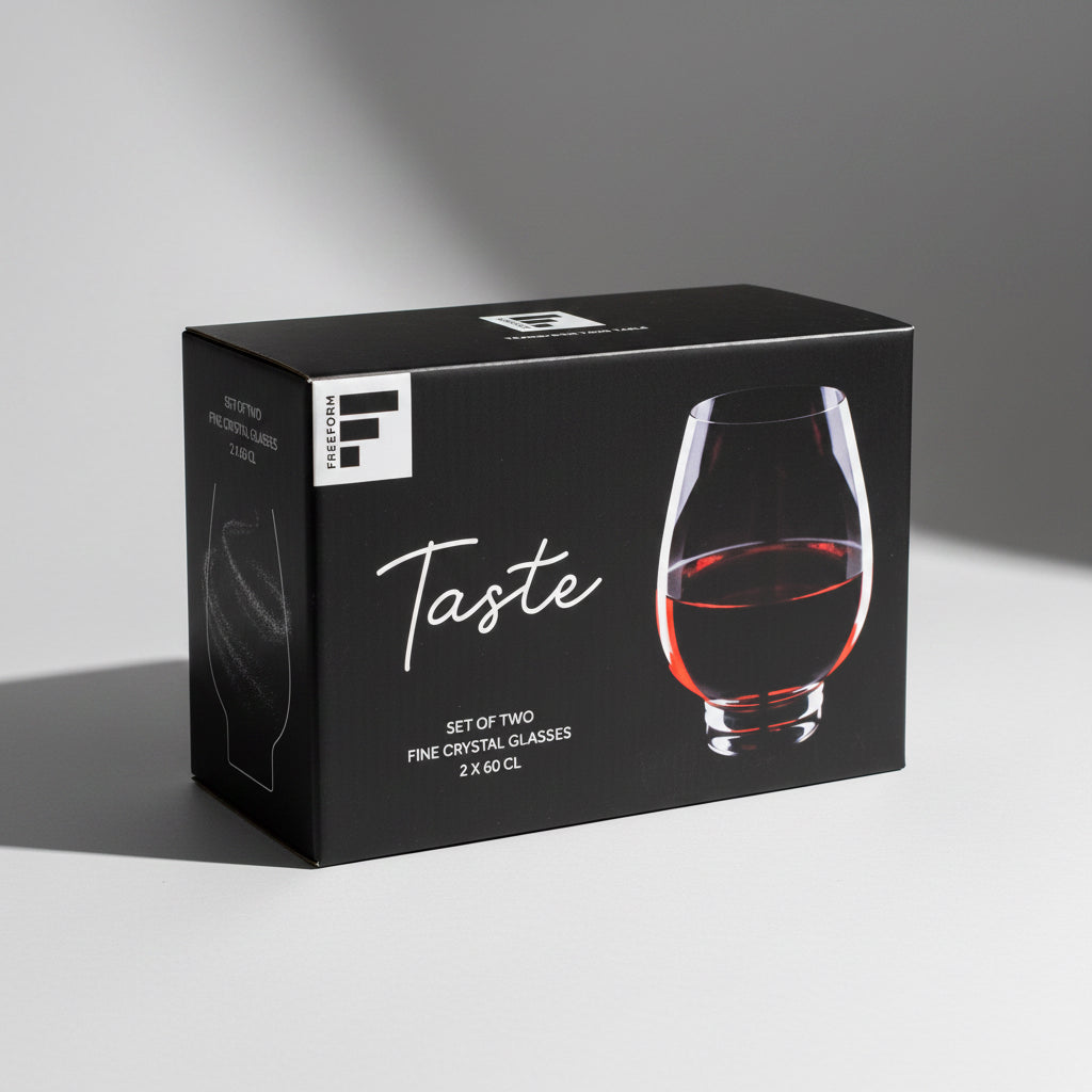 Verres Freeform - set de deux verres à vin