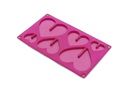 Moule Lékué en silicone à trois cœurs en relief