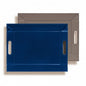 Plateau bicolore réversible en similicuir 55X41cm - Freeform