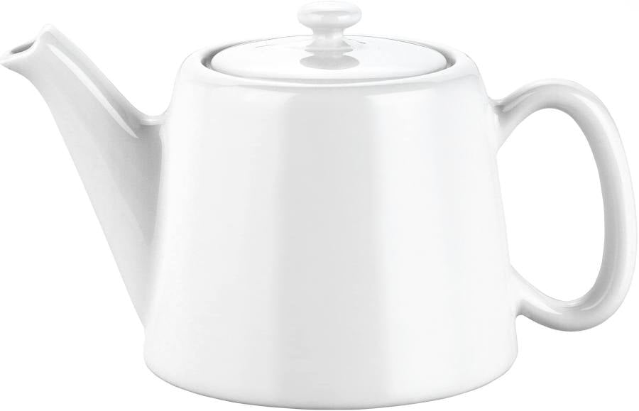Théière blanche Pillivuyt en porcelaine, contenance 4 tasses