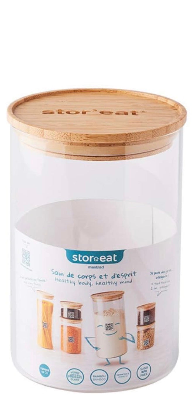 Bocal de stockage en verre 1300 ml - Mastrad