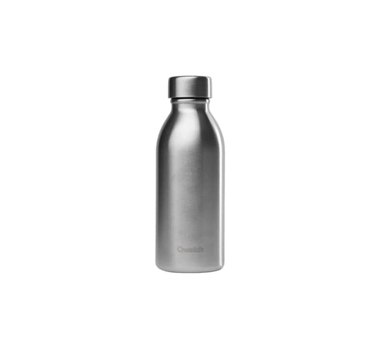 Bouteille isotherme Qwetch 500 ml - finition inox brossé naturel