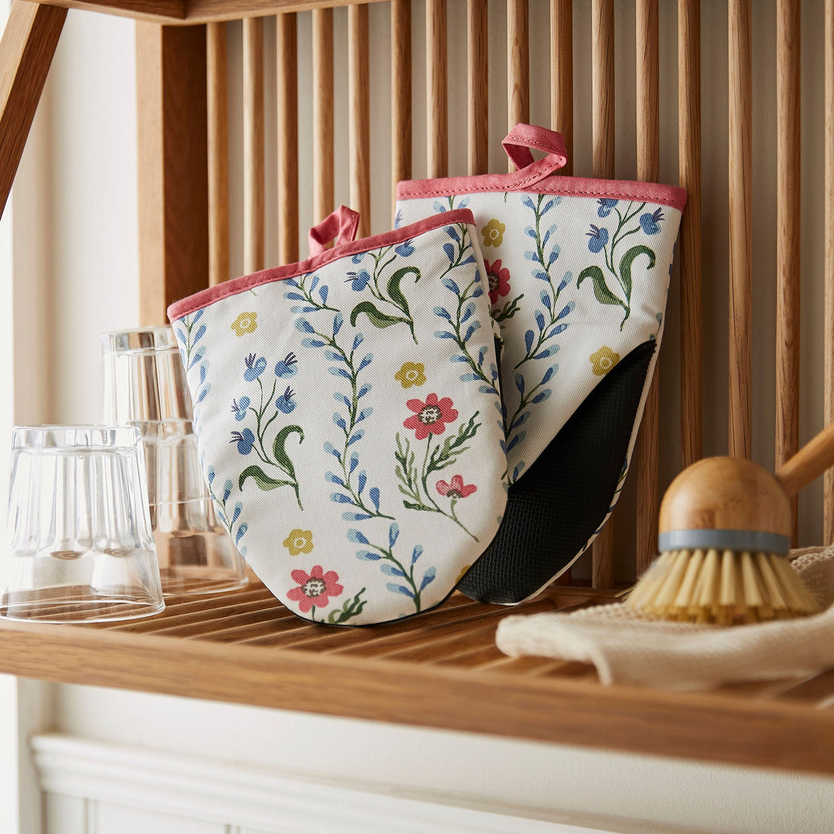 Paire de maniques Boho Floral - Ulster Weavers