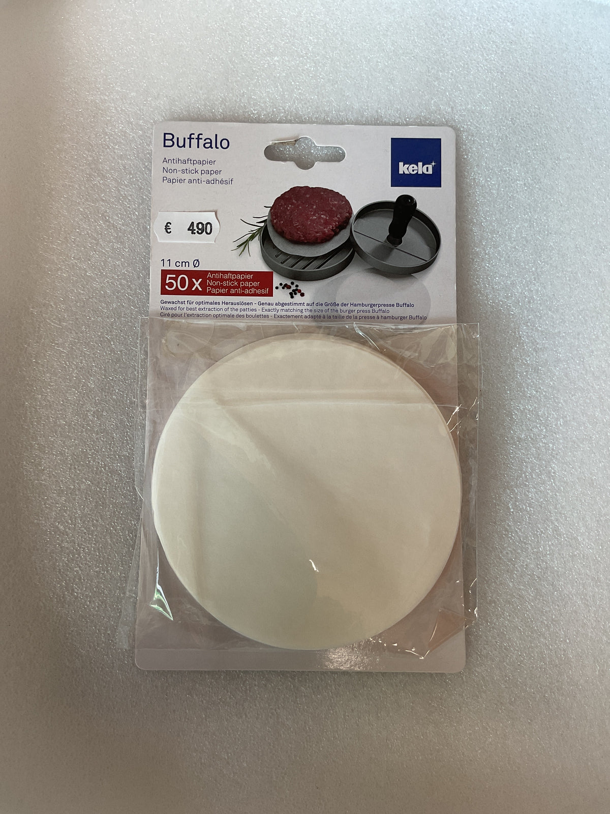 Feuilles de papier à burger Kela Buffalo de 11 cm