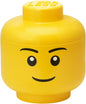 Tête de rangement LEGO garçon - boîte à couvercle amovible