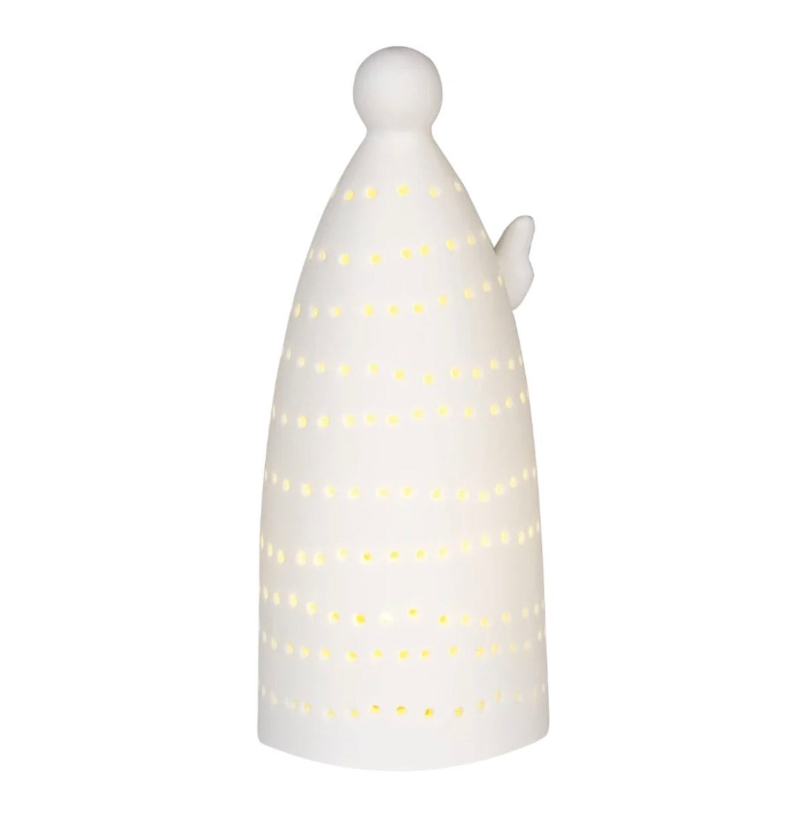 Mini ange lumineux LED Räder porcelaine blanche