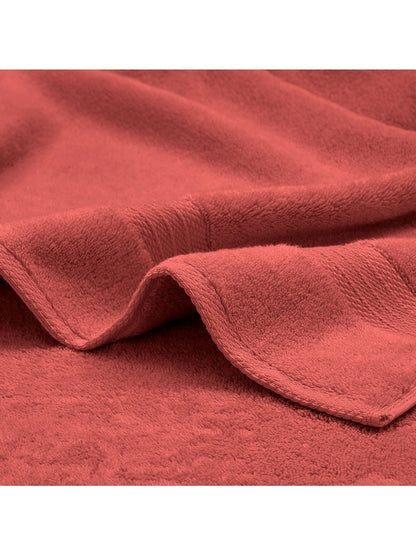 Carré éponge corail 30x30 en coton avec œillet métallique à suspendre