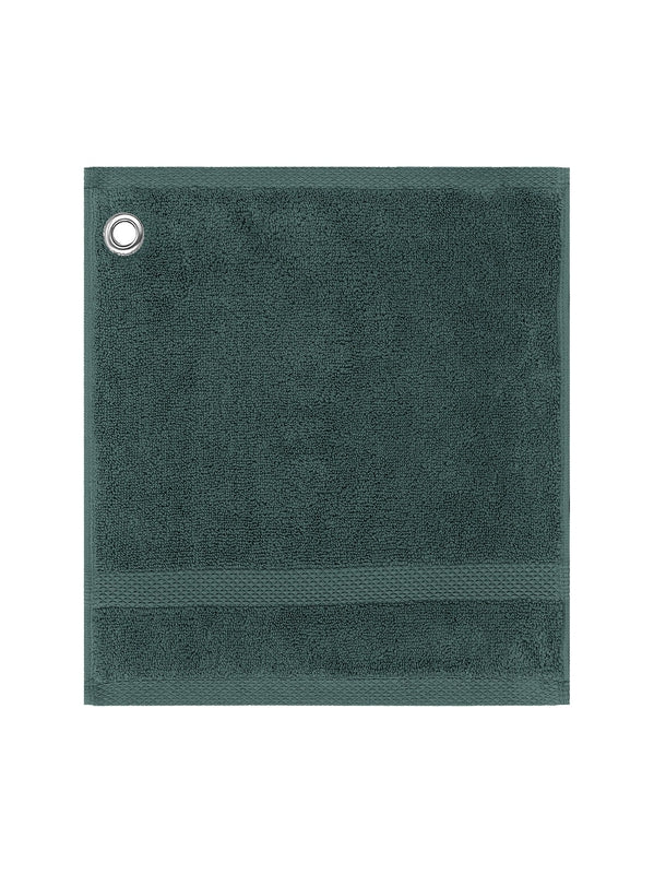Carré en coton anthracite 30x30 cm avec œillet de suspension, collection Elea Crépuscule