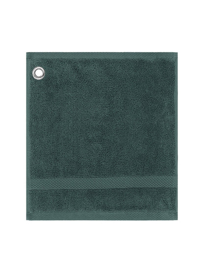 Carré en coton anthracite 30x30 cm avec œillet de suspension, collection Elea Crépuscule