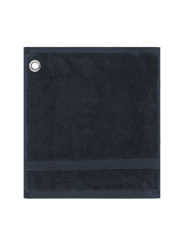 Carré de bain éponge marine 30x30 cm avec œillet métallique