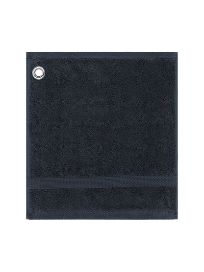 Carré de bain éponge marine 30x30 cm avec œillet métallique