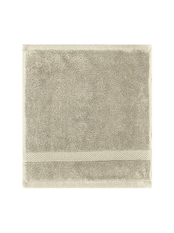 Carré de bain Elea Angora 50x50 en coton beige uni