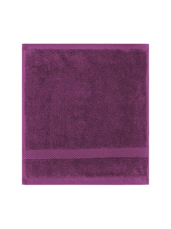 Carré éponge Elea raisin 50x50 cm en coton 100% coloris violet