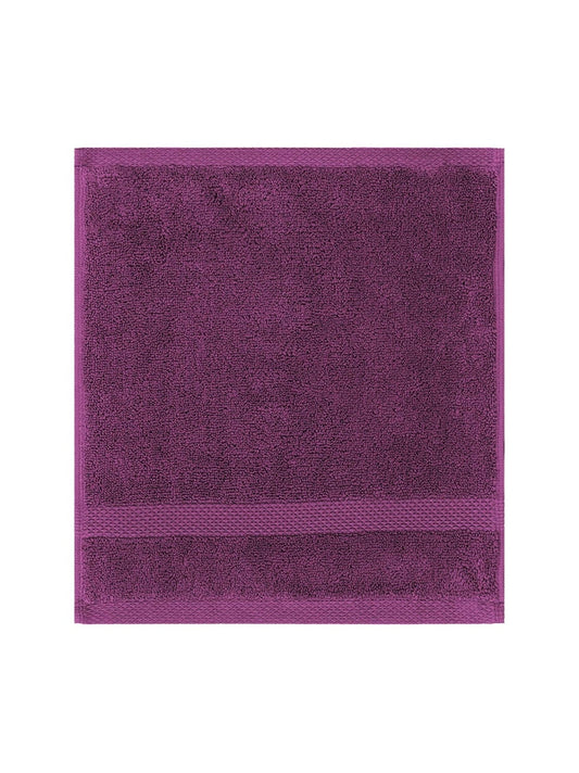 Carré éponge Elea raisin 50x50 cm en coton 100% coloris violet
