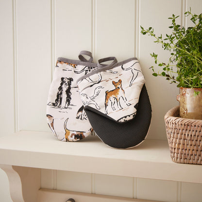 Paire de maniques Country Dogs - Ulster Weavers
