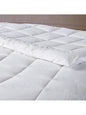 Couette chaude Baïkal blanche en percale de coton, piquage carreaux, 140x200