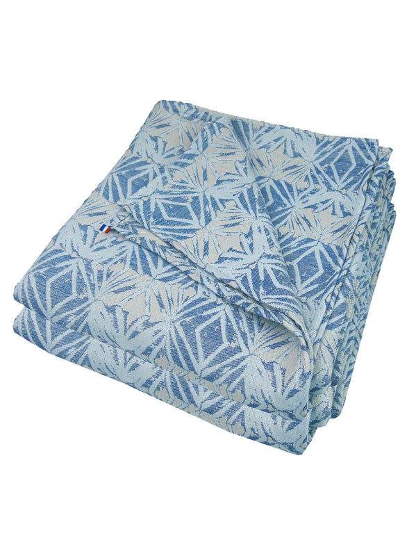 COUVRE-LIT PRISMES TURQUOISE