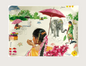 Plateau en acrylique « Route des Indes » - Gien
