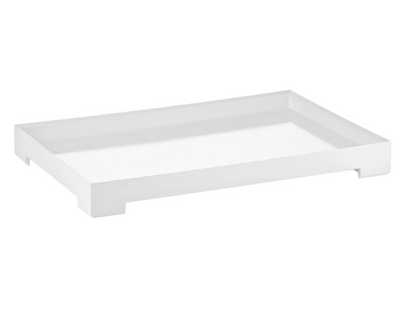 Grand plateau Essence Icons Guzzini - coloris blanc