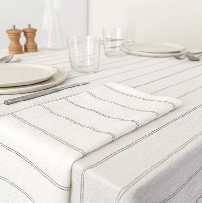 Nappe et serviette Rimini Verde - Garnier Thiebaut