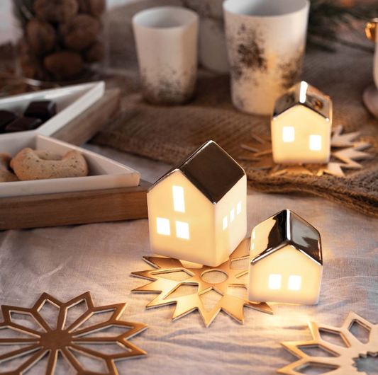 LED Mini light house large - Räder