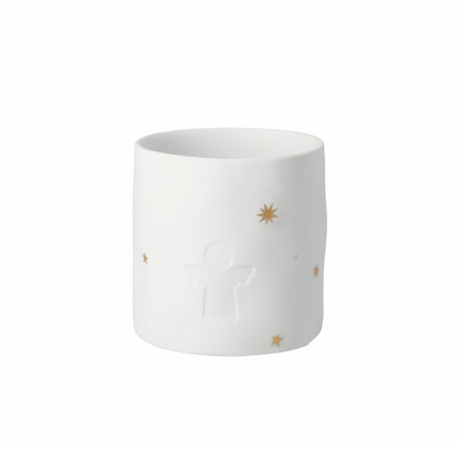 Photophore histoires d'hiver ange Räder porcelaine blanche
