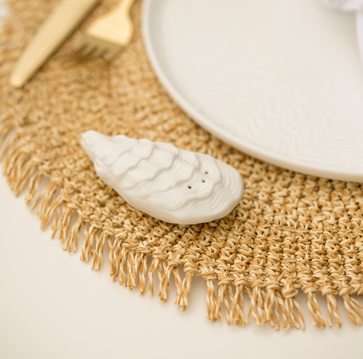 Salière et poivrière huitre 9,5 x 4,5 x 3 cm - Rader