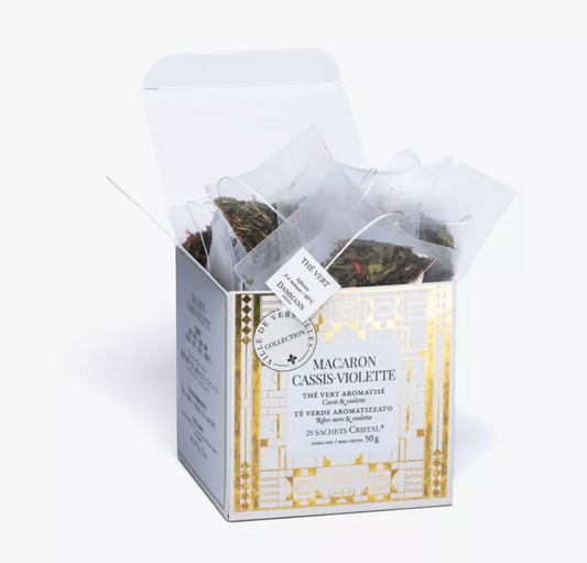 Macaron cassis violette sachet - Dammann Frères