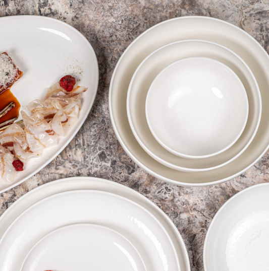 Assiette creuse Ecume 20,50 cm - Table passion