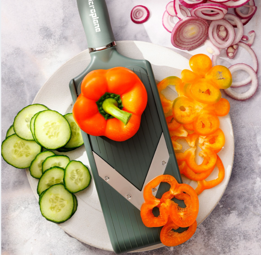 Mandoline V-Slicer PureCut Eucalyptus Green - Microplane