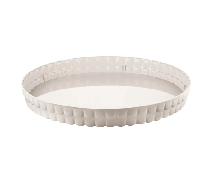 Plateau rond Tiffany blanc - Guzzini