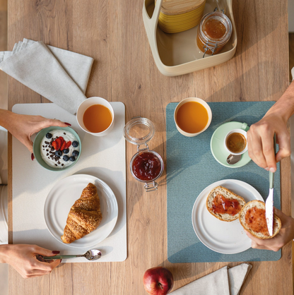 Set de table double face fiber blanc - Guzzini