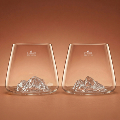 Set de 2 verres spiritueux Mont Blanc & Everest - Alaskan maker