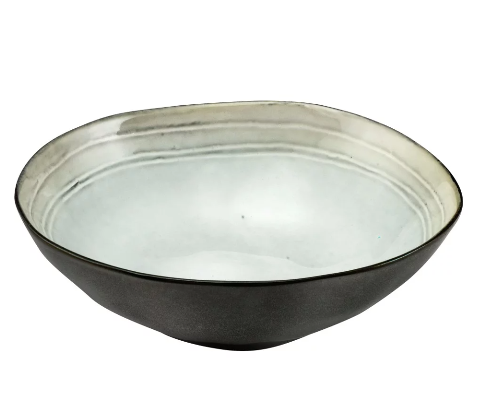 Assiette creuse gourmet 19.5 cm shadow aqua (lot de 6 ) - Médard de Noblat