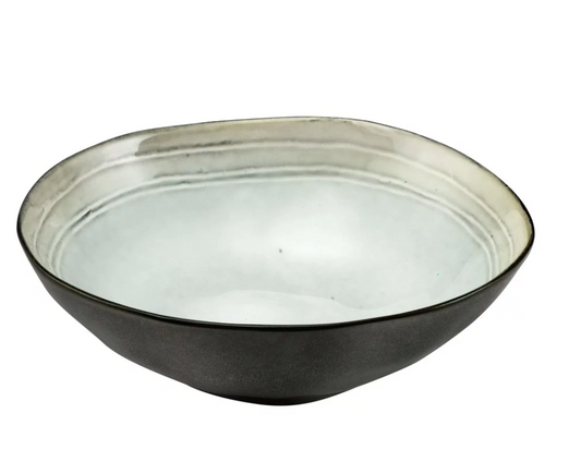 Assiette creuse gourmet 19.5 cm shadow aqua (lot de 6 ) - Médard de Noblat