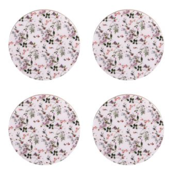 Set de 4 dessous de verre Champêtre 10 cm - Table Passion