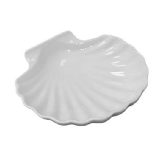 Coquille saint jacques porcelaine 15x12 cm - Table Passion