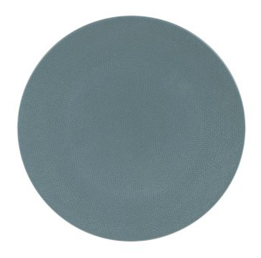 Assiette plate Vésuvio bleu 27 cm - Table Passion