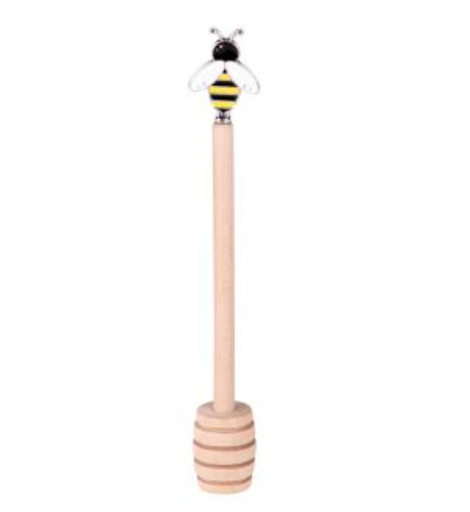 Cuillère à miel en bois Abeille 16.5 cm - Table Passion