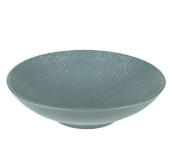 Assiette creuse Vésuvio bleu 19 cm - Table Passion