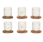 Coffret de 6 tasses et sous-tasses vert Tamara 10 cl - Table Passion