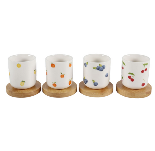 Coffret de 4 tasses et sous-tasses Bellanova 10 cl - Table Passion