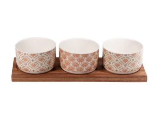Set apéritif 3 pièces Rangoli